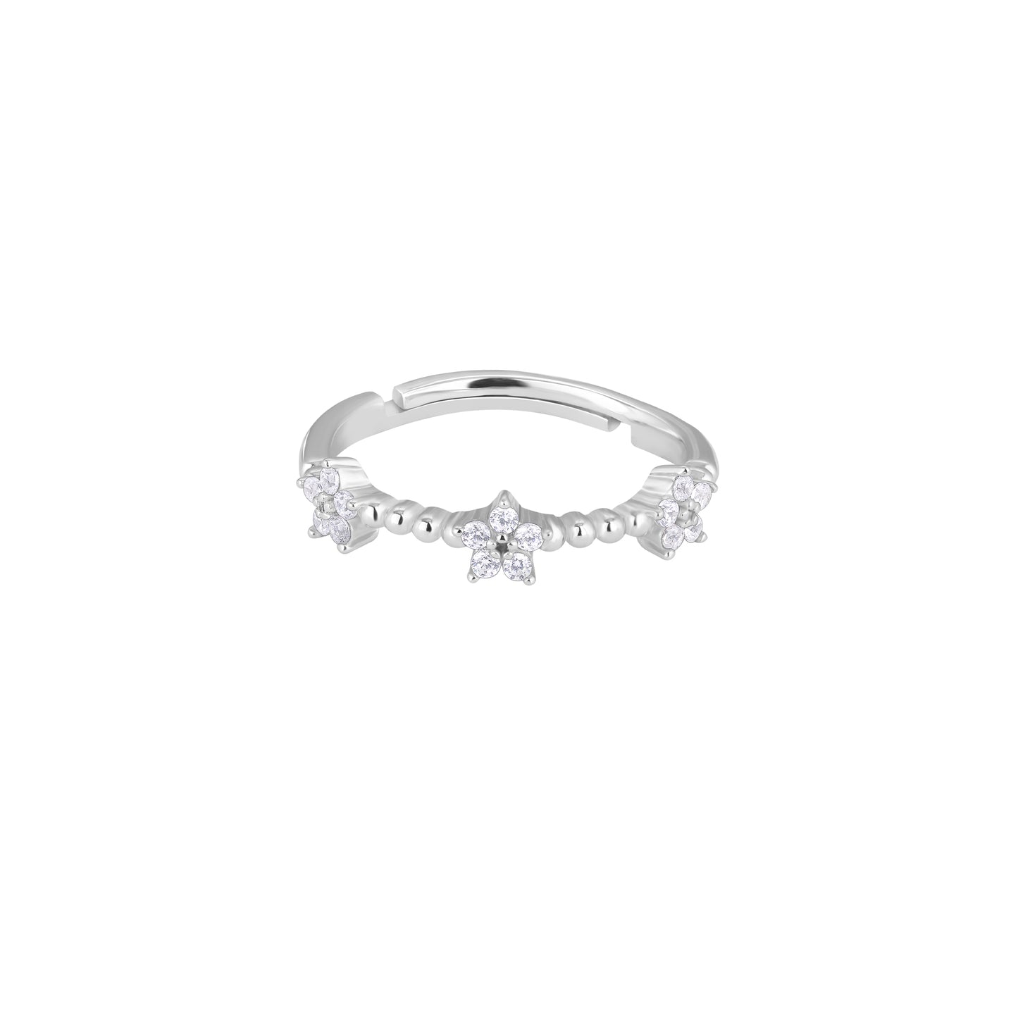 Symphony Of Flower Silver Ring