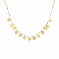 18K Gold Plated Heart Charm Necklace - RACHIVA