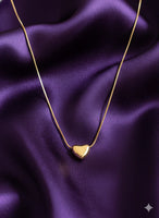 18K Gold Plated Classic Heart Pendant Necklace - RACHIVA