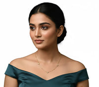 18K Gold Plated Heart Link Chain Necklace