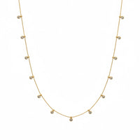 18K Gold Plated White Dot Necklace - RACHIVA
