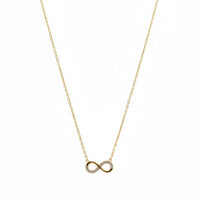 18K Gold Plated Infinity Zircon Pendant Necklace - RACHIVA
