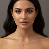 18K Gold Plated Infinity Pendant Necklace - RACHIVA