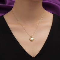 18K Gold Plated Double Heart Zircon Pendant Necklace - RACHIVA