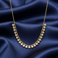 18K Gold Plated Bezel Set Zircon Necklace - RACHIVA