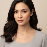 18K Gold Plated Station Ball Chain Necklace