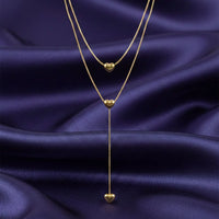 18K Gold Plated Triple Heart Layered Necklace - RACHIVA