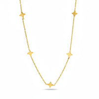 18K Gold Plated Butterfly Station Necklace - RACHIVA