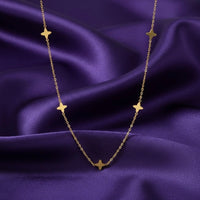 18K Gold Plated Butterfly Station Necklace - RACHIVA