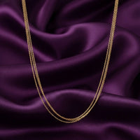 18K Gold Plated Minimal Multi Layer Chain Necklace - RACHIVA