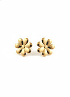 18K Gold Plated Daisy Flower Stud Earrings - RACHIVA