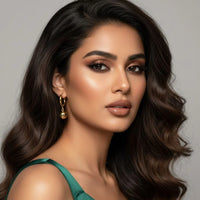 18K Gold Plated Sphere Dangle Earrings - RACHIVA