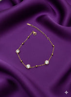 18K Gold Plated Minimal Bezel Zircon Bracelet - RACHIVA