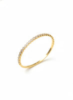 18K Gold Plated Zircon Bangle Bracelet - RACHIVA