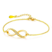 18K Gold Plated Infinity Zircon Bracelet