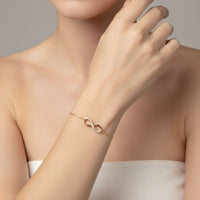 18K Gold Plated Infinity Zircon Bracelet