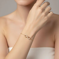 18K Gold Plated Infinity Zircon Bracelet - RACHIVA