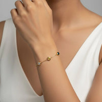 18K Gold Plated Multicolour Zircon Bracelet - RACHIVA