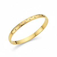 18K Gold Plated Star Zircon Minimal Bangle - RACHIVA