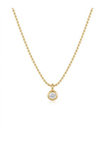 Rachiva 18K Gold Plated Solitaire Pendant Necklace