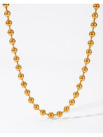 18K Gold Plated Ball Chain Necklace