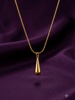 18K Gold Plated Teardrop Pendant Necklace