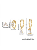 18K Gold Plated Curated Ear Stack Earring Set