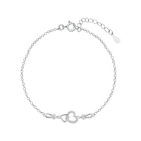 Eternal Love Heart Affair Silver Bracelet
