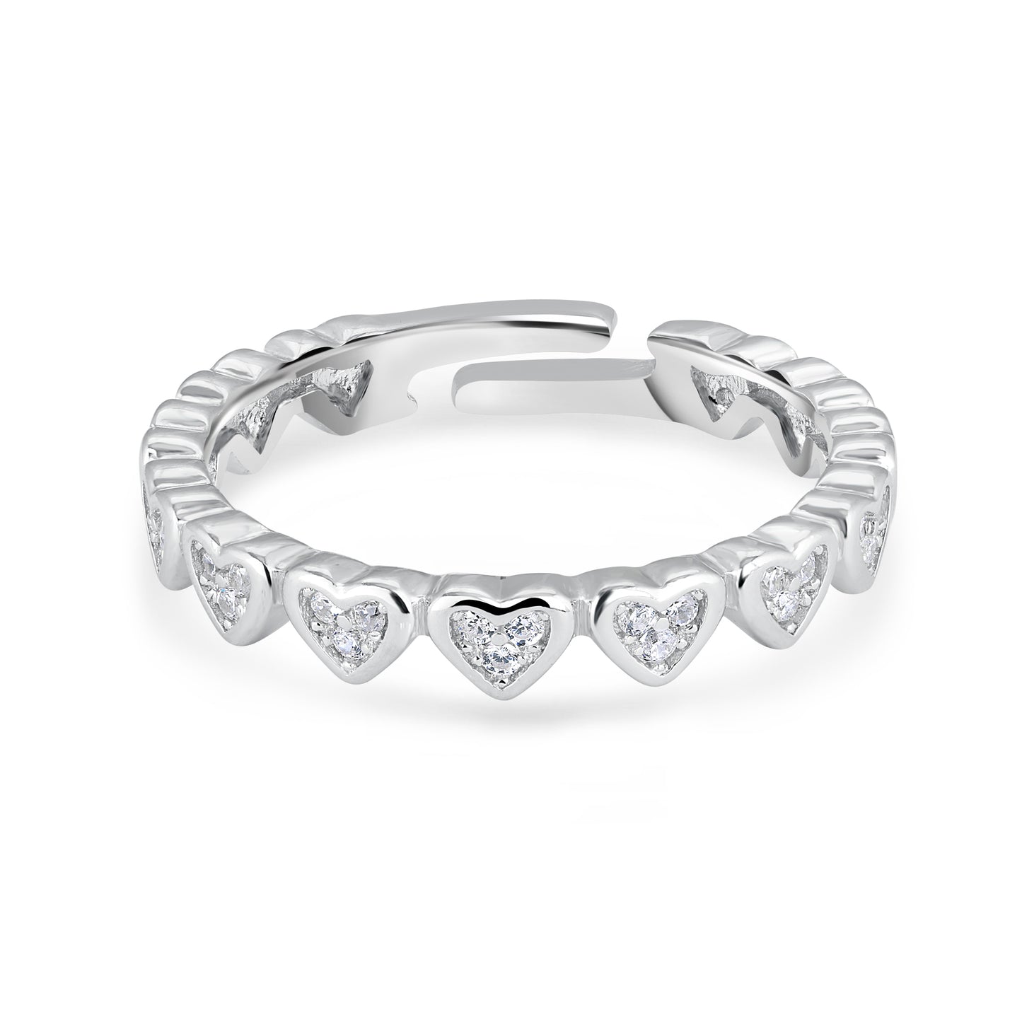 Whisper of Love Silver Heart Ring