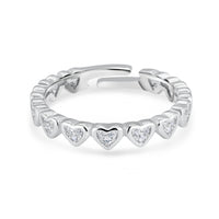 Whisper of Love Silver Heart Ring