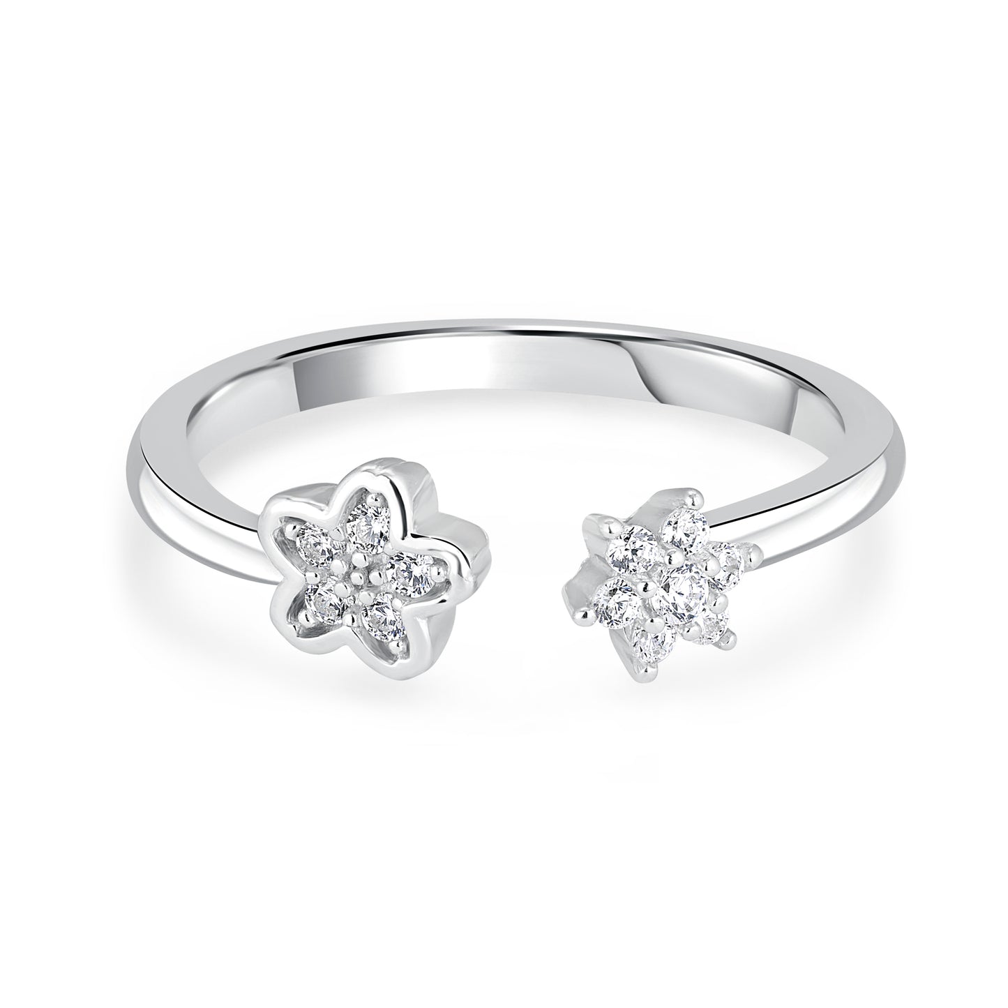 Stellar Floret Bond Silver Ring