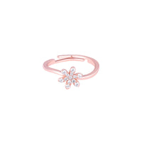 Glistening Petal Rose Gold Ring