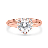 Valentine Rose Gold Heart Ring