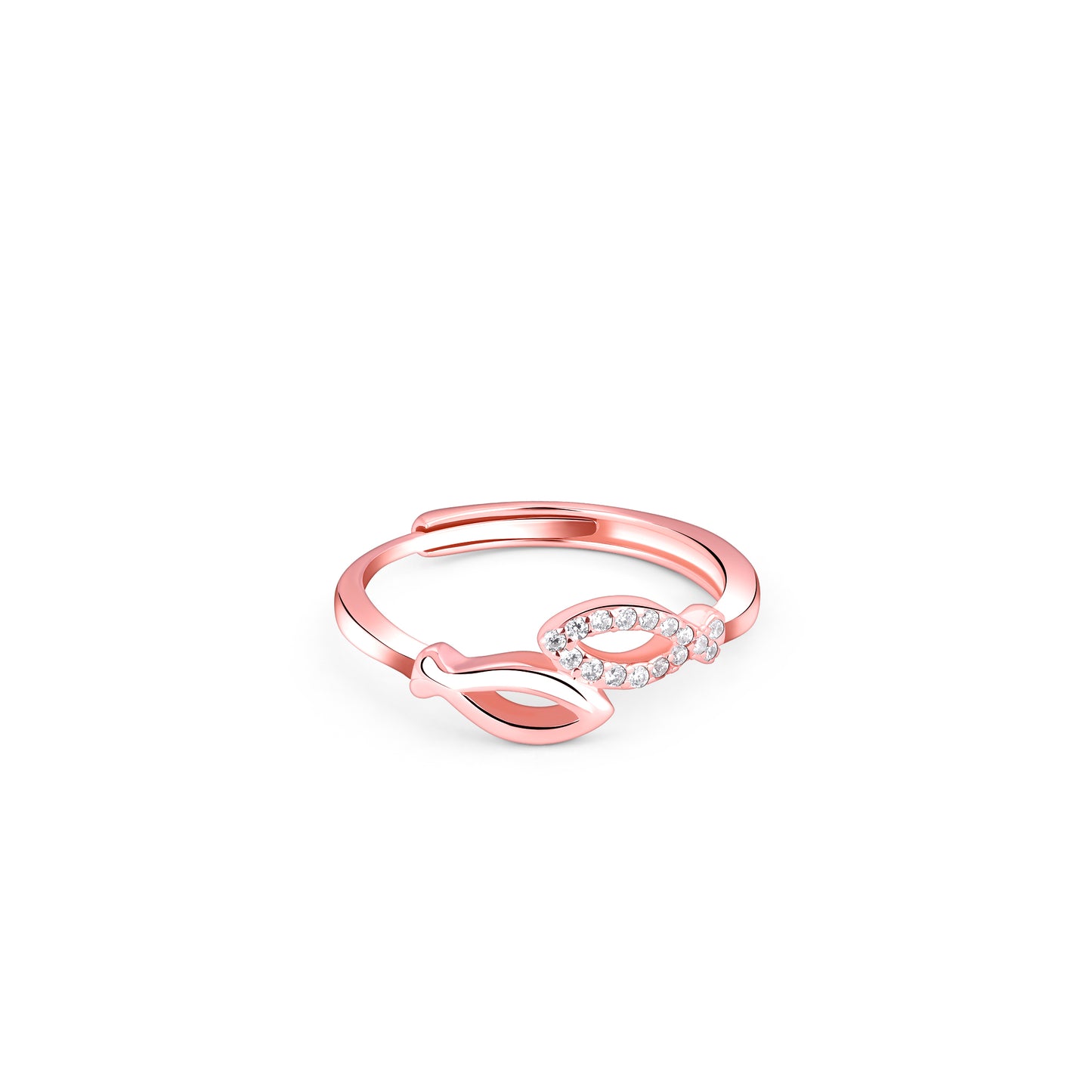 Entwined Love Rose Gold Ring