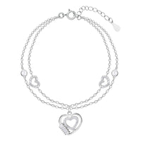 Luxury HeartBeat Silver Bracelet