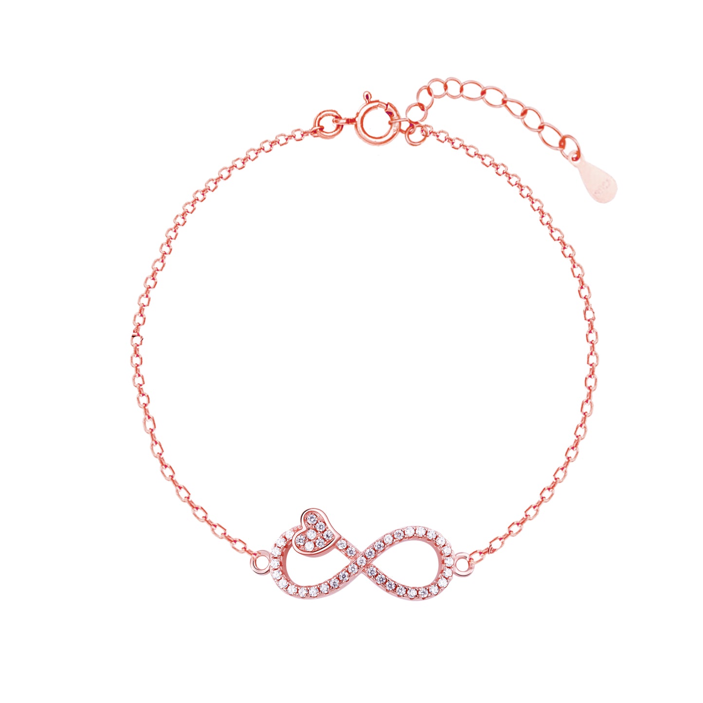 Love Infinity Rose Gold  Bracelet