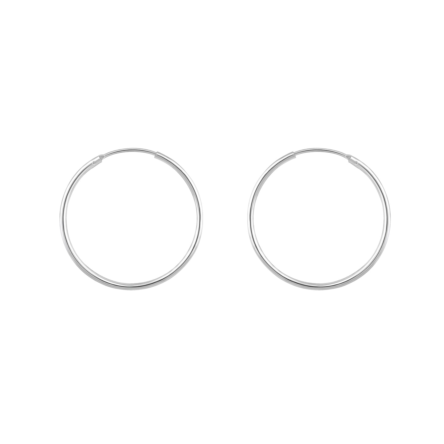 Circlet Silver Hoop Earrings