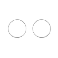 Circlet Silver Hoop Earrings