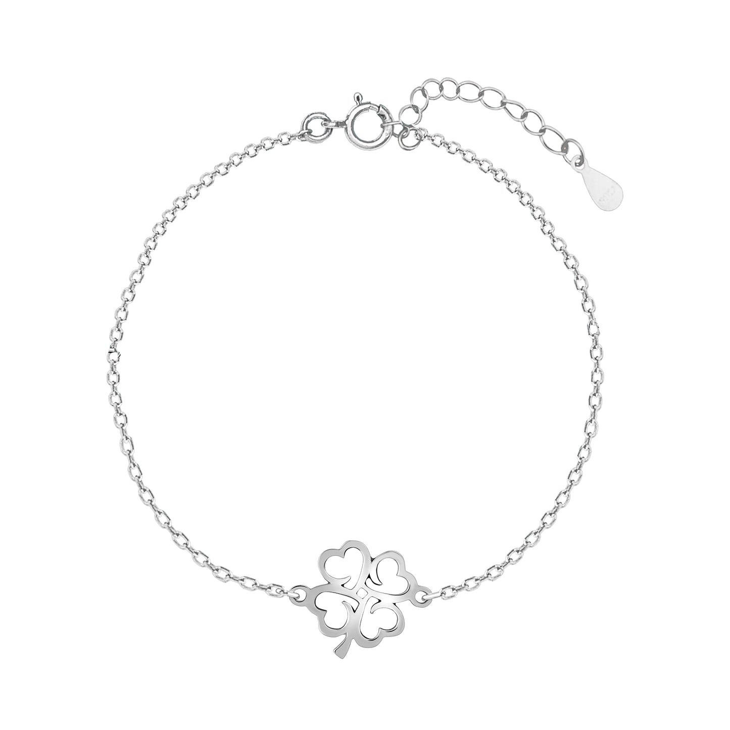 Celestial Divine Heart Silver Bracelet