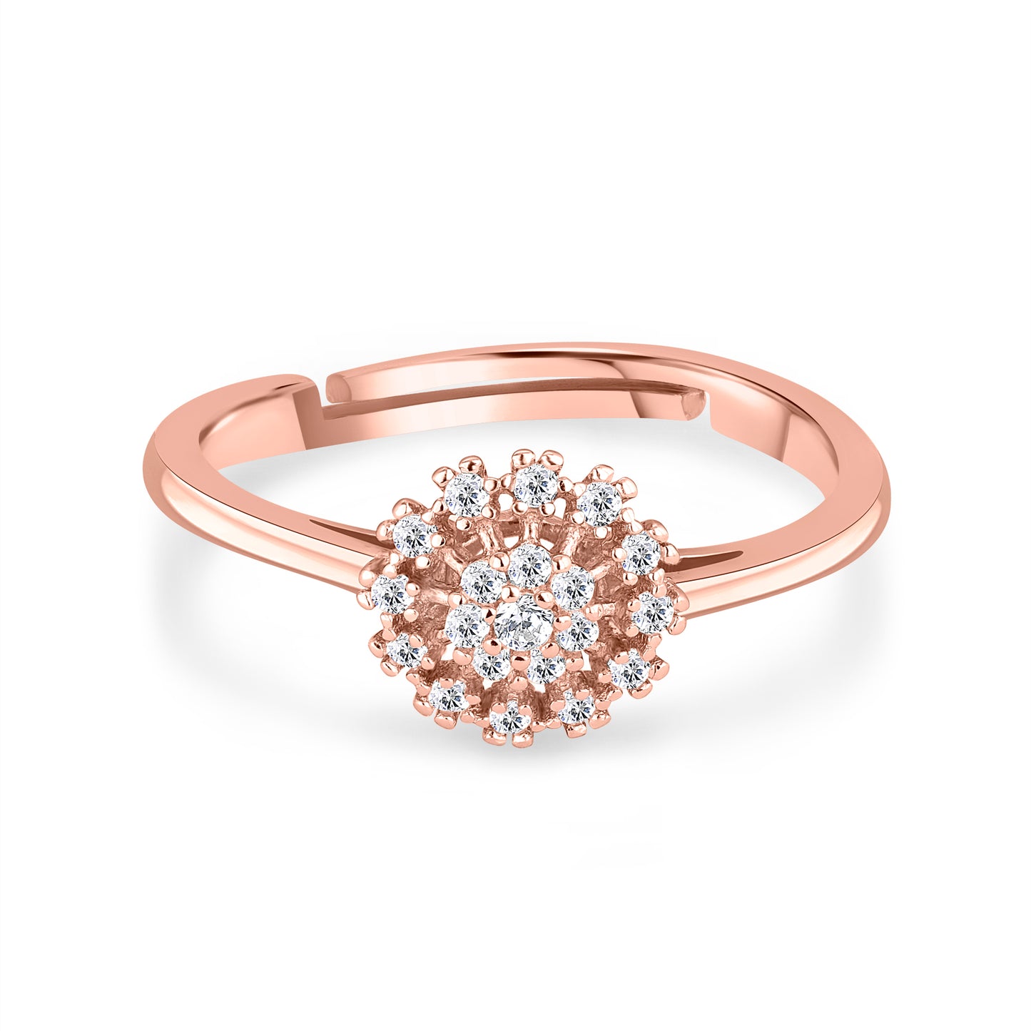 Flora Zircon Rose Gold Ring