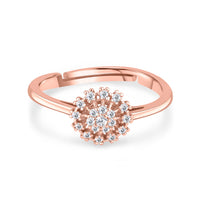 Flora Zircon Rose Gold Ring