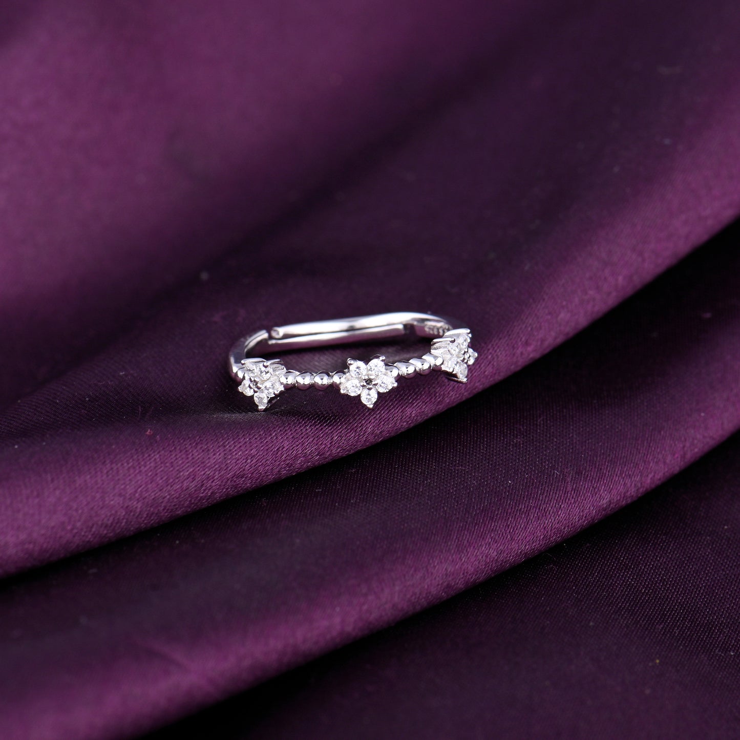 Symphony Of Flower Silver Ring