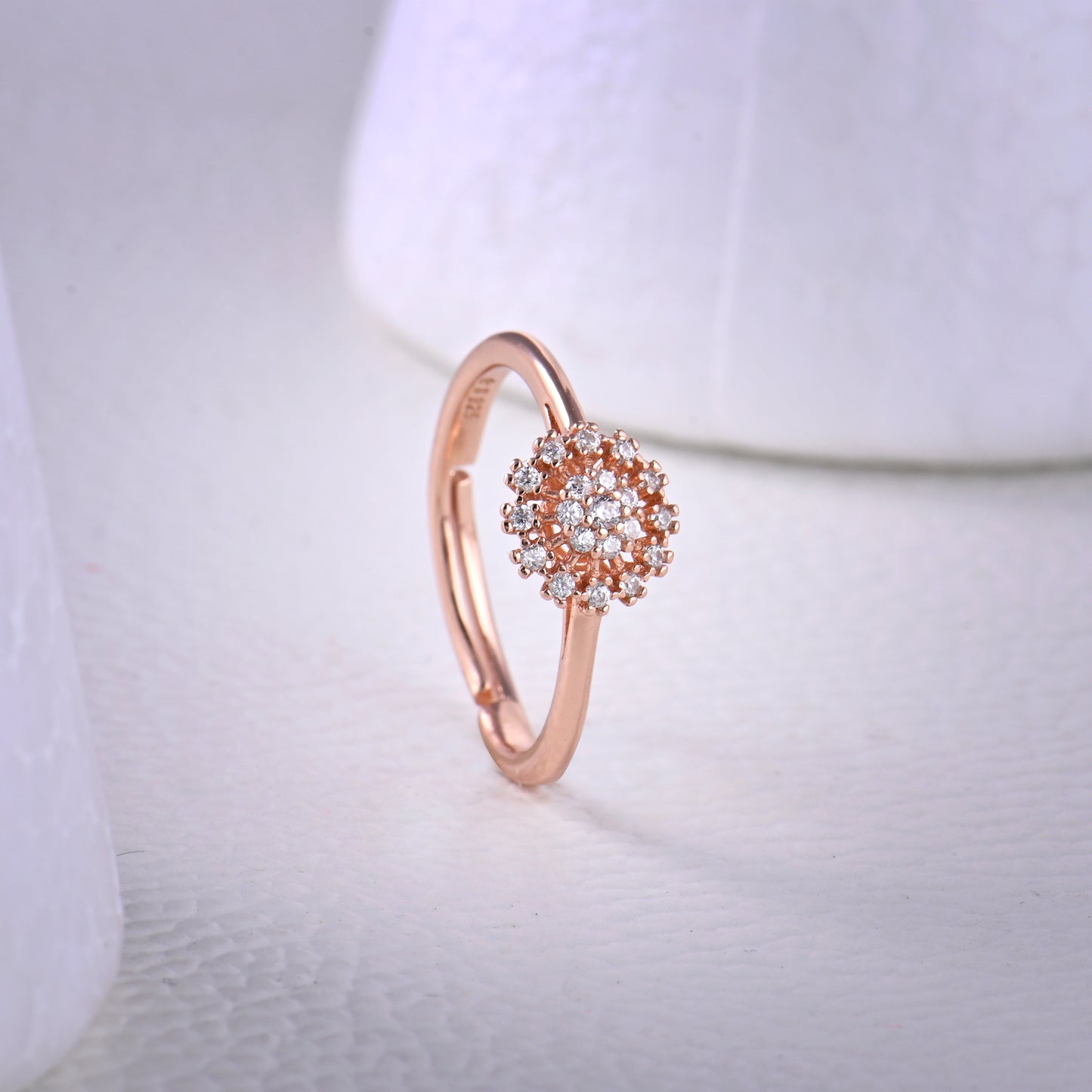 Flora Zircon Rose Gold Ring