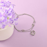 Luxury HeartBeat Silver Bracelet