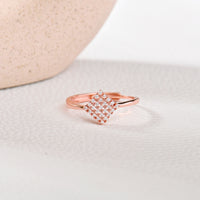 Diamond Fusion Zircon Rose Gold Ring
