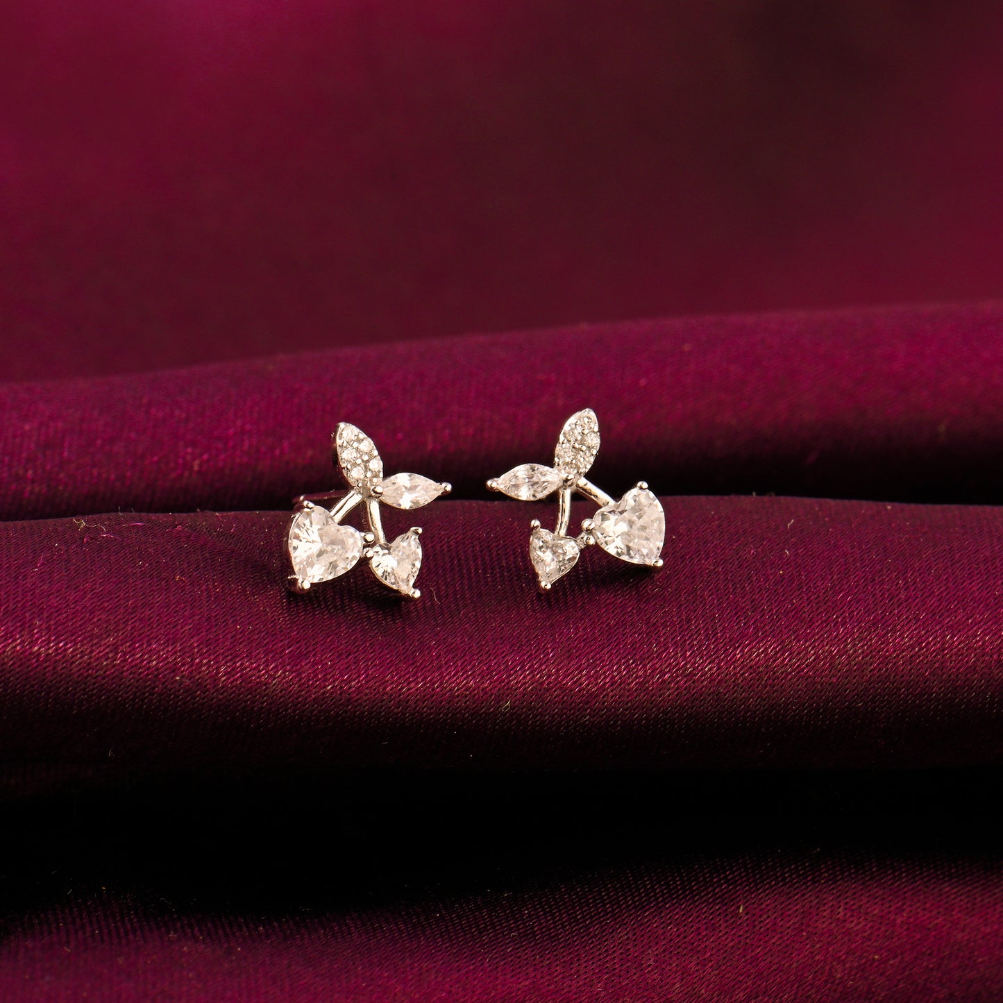 Heartful Harvest Silver Studs