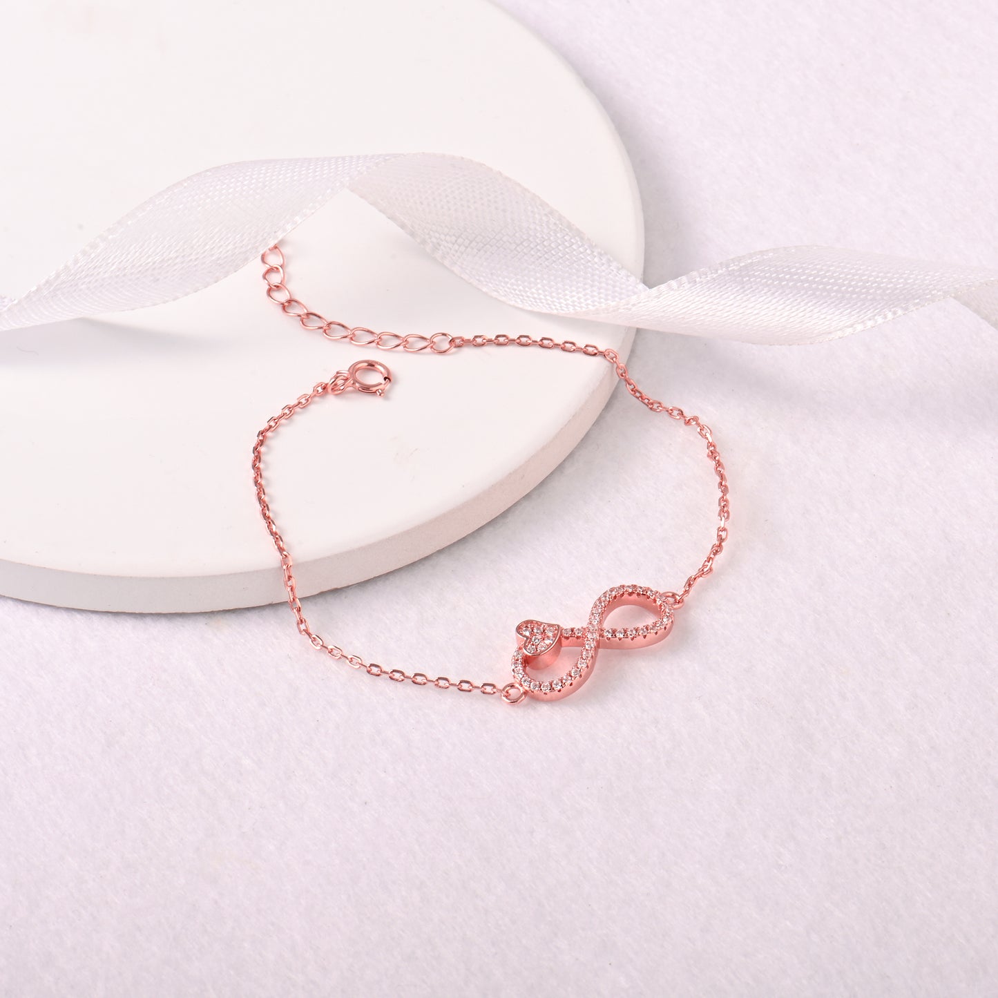 Love Infinity Rose Gold  Bracelet