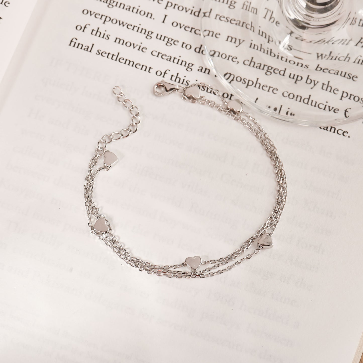 Chic Mini Heart Silver Bracelet