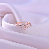 Flower Spark Rose Gold Ring