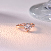 Valentine Rose Gold Heart Ring